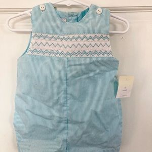 Smocked shortalls / Jon Jon